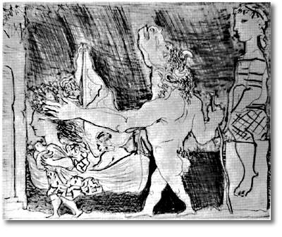 Pablo Picasso Blind Minotaur Is Guided By Girl Surrealism